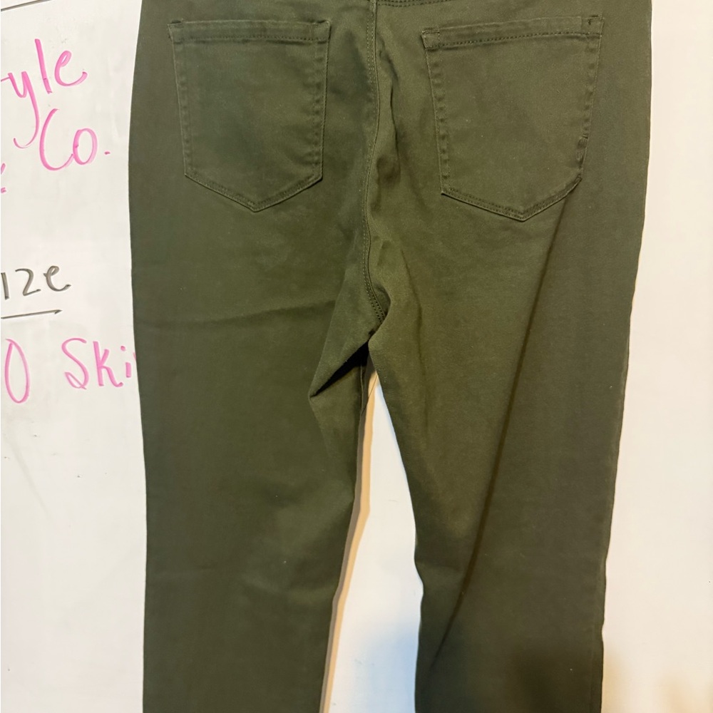 Style & Co. Olive Skinny Pants